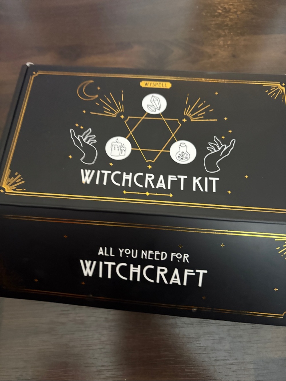 Spell Witchcraft Kit - Black & Gold Ritual Box